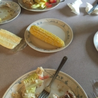 Lunch with Charlie & his mom!