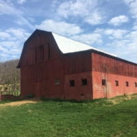 Glendora's bright red barn!