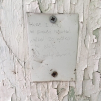 Nice poetry on a port-a-potty wall