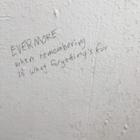 This port-a-potty really has a great number poets using it