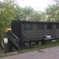 Patrick's cabin, and my home for the night