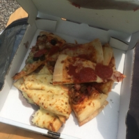 Godfather's Pizza allowed me to take as much pizza from their closing buffet as I wanted!