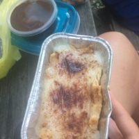 Linda, Trail Angel extraordinaire, brought me a sugar cream pie!