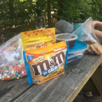 All the goodies Linda brought me! Ready for my week long sugar high