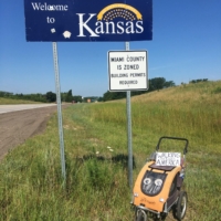 Halfway across America, just like that