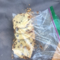 I went knocking on doors for water after running out. Fourth try, a family answered and offered me cookies to go!