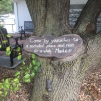 "Come by yourself to a secluded place and rest for a while."