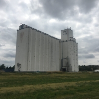 Nearly every town in Kansas has a grain elevator; it's the first thing you see in the distance.
