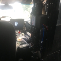 Zach's packing in his cop car