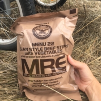 Zach gave me a handful of MREs! My breakfast, lunch, and dinner for the next 1-2 weeks