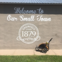 Grainfield, Kansas, where I got permission from the local police department to camp in their community park