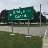 First time being at an international border.