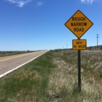 Monstrous hills dominate the road for 30-40 miles from Jordan to Circle. Mercy!