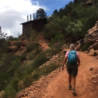 Spike, my Warmshowers host, who has done over 10 rim to rim hikes!