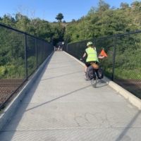 The only photo I have of me in action!