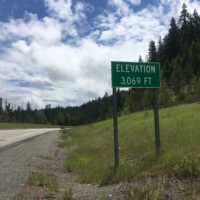 An 18 mile stint on the interstate brings me up Fourth of July Pass!!