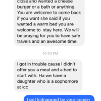 Matthew & his wife, Kimberly, went to the graveyard to invite me over for the night, not realizing Tracie had taken me home already. When they couldn't find me, they thought I must be hiding, scared and started calmly calling out to me, hahaha (4/4)