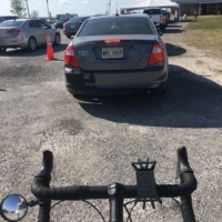 Waiting in line for my first Moderna shot at the Greenville Convention Center! The army is running the drive-thru here. After the jab, I get a sudden, sharp pain in my right eye that forces me to make an emergency pull over and crumble on the ground.