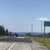 I ride Finley into Cresson, PA. It's the first town I haven't led Finely through!