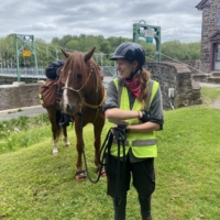 One of my favorite photos of Finley and I, on the other side of the Delaware River bridge, having made it back "home" to my grandparents.