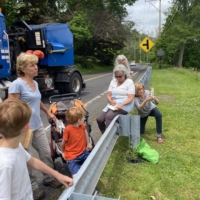 WOW! Where did these people come from? It beats me. They just popped out of nowhere! Quite the commotion, but in a good way. Finley did wonderful in the limelight!