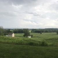 There is a walking path paralleling the main thru-way of Valley Forge. This is the view along it.