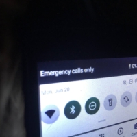 We're in a dead zone. "Emergency Calls Only."